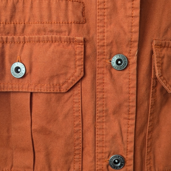 Eddie Bauer Exterior Utility Jacket Rust Orange Sz XS - EUC - Picture 3 of 6